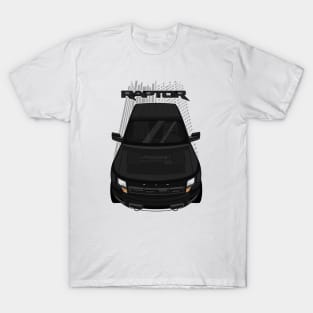 Ford F150 SVT Raptor 2010-2014 - Black and Black T-Shirt